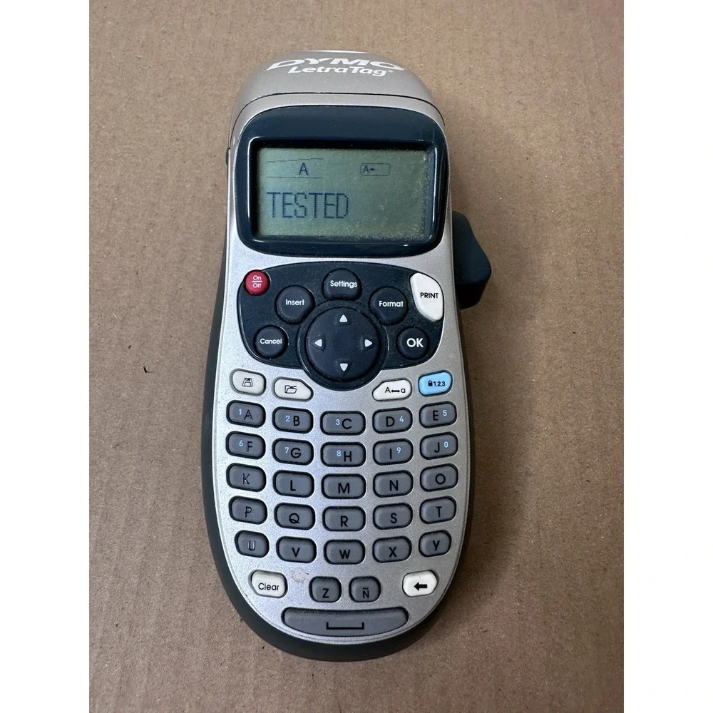 Dymo LetraTag Label Maker Thermal Printer Gray Black Handheld TESTED